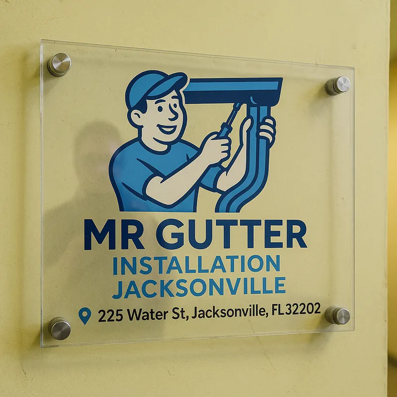 Mr Gutter Installation Jacksonville office sign at 225 Water St, Jacksonville, FL 32202